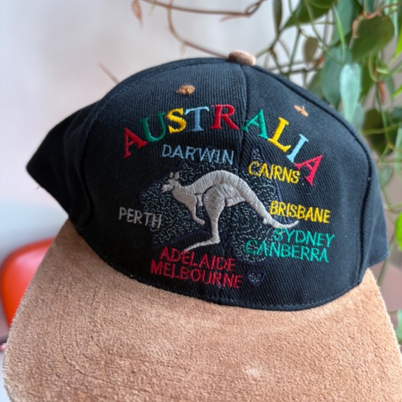 vintage AUSTRALIA Kangarouu Dad hat 2 tone - Picture 2 of 9